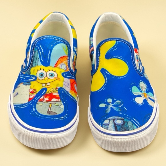 Vans Classic Slip-On SpongeBob SquarePants Blue Men’s 11.5 Shoes main image 8